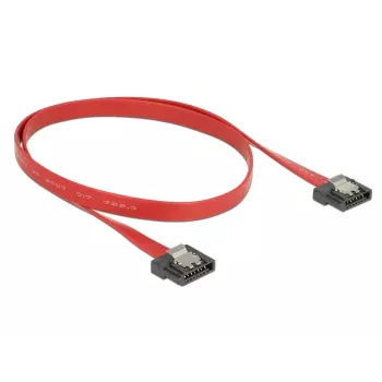 Cabo SATA DeLOCK 0,5 m SATA III 7 pinos vermelho