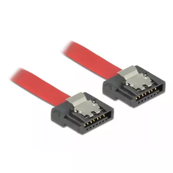 Cabo SATA DeLOCK 0,5 m SATA III 7 pinos vermelho