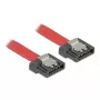 Cabo SATA DeLOCK 0,5 m SATA III 7 pinos vermelho