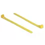 Abraçadeira de cabo reutilizável DELOCK 18760 — nylon, 150×7,5 mm, amarelo, 100 unid.