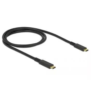 Cabo USB DeLOCK 85207 USB 3.2 Gen 2 1 m USB-C preto