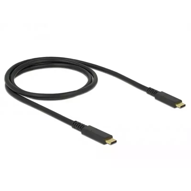 Cabo USB DeLOCK 85207 USB 3.2 Gen 2 1 m USB-C preto