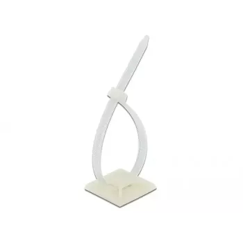 Montagem para abraçadeira de cabo DeLOCK 18679 branco nylon 10 unid.