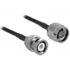 Cabo coaxial LMR195 DeLOCK 90425 10 m preto cinzento