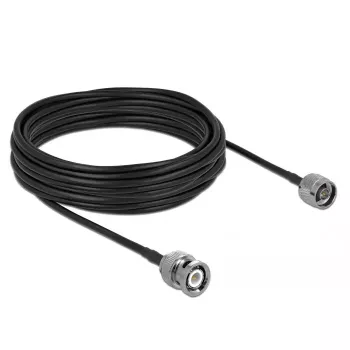 Cabo coaxial LMR195 DeLOCK 90425 10 m preto cinzento