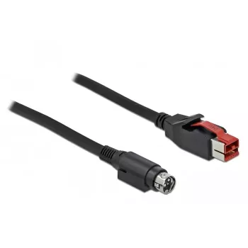 Cabo PoweredUSB DeLOCK 85947 24V Mini-DIN 3 pinos 3m