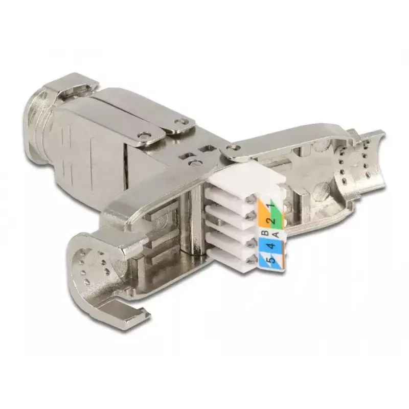 Acoplador para cabo de rede DeLOCK Cat.6A STP sem ferramentas