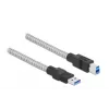 Cabo USB DeLOCK 86779 Type-A para Type-B 2m revestimento metálico