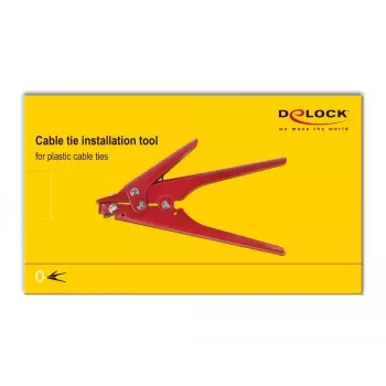 Alicate DELOCK 86773 – construção metálica, punhos de aço, punhos vermelhos