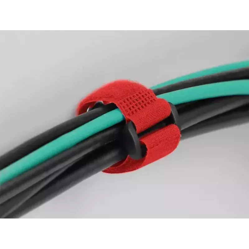 Abraçadeira de velcro DeLOCK 19550 vermelho 3 unid.