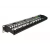 Patch panel DeLOCK 19 polegadas 24 portas com calha de encaminhamento de cabos