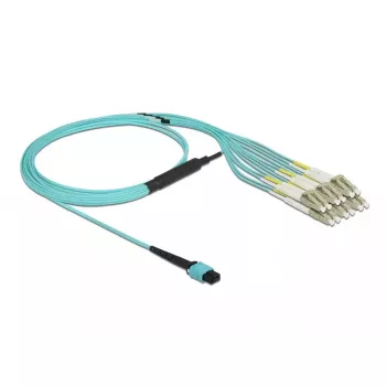DeLOCK 84872 Cabo de fibra fan-out de MPO para 6 x LC Duplex OM3, 2 m