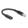 Cabo adaptador DeLOCK USB Type-C fêmea para Dell 7,4 x 5,0 mm macho 15 cm
