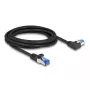 Cabo de rede DeLOCK RJ45 Cat.6A S/FTP 3 m preto