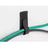 Organizador de cabos DeLOCK mini com velcro L 90 mm x L 24 mm autoadesivo 10 unid. branco