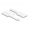 Organizador de cabos DeLOCK mini com velcro L 90 mm x L 24 mm autoadesivo 10 unid. branco