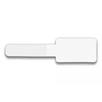 Organizador de cabos DeLOCK mini com velcro L 90 mm x L 24 mm autoadesivo 10 unid. branco