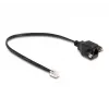 Cabo DeLOCK RJ10 macho para RJ10 fêmea 30 cm preto
