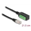 Cabo DeLOCK RJ45 Cat.5e macho para adaptador de barra de terminais 21,5 cm