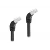 Cabo de rede DeLOCK RJ45 Cat.6A S/FTP 45° inclinado para baixo 1 m preto