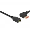 Cabo de extensão DisplayPort DeLOCK 87076 3 m 8K 60 Hz macho 90° inclinado para a esquerda para fêmea