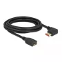 Cabo de extensão DisplayPort DeLOCK 87076 3 m 8K 60 Hz macho 90° inclinado para a esquerda para fêmea