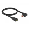 Cabo de extensão DisplayPort DeLOCK 87077 1 m 8K 60 Hz em ângulo reto