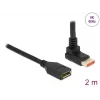 Cabo de extensão DisplayPort DeLOCK 90° inclinado para cima 8K 60 Hz 2 m