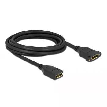Cabo DisplayPort fêmea para fêmea para montagem em painel DeLOCK 87103 3 m