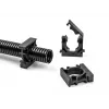 Delock 60482 Suporte para tubo de cabos com clipe de bloqueio, 13 mm, 8 un., preto