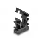 Delock 60482 Suporte para tubo de cabos com clipe de bloqueio, 13 mm, 8 un., preto