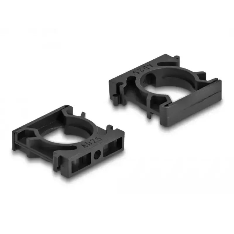 Suporte de cabos DeLOCK 60486 25 mm preto 4 unid.
