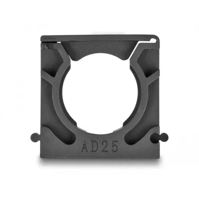 Suporte de cabos DeLOCK 60486 25 mm preto 4 unid.