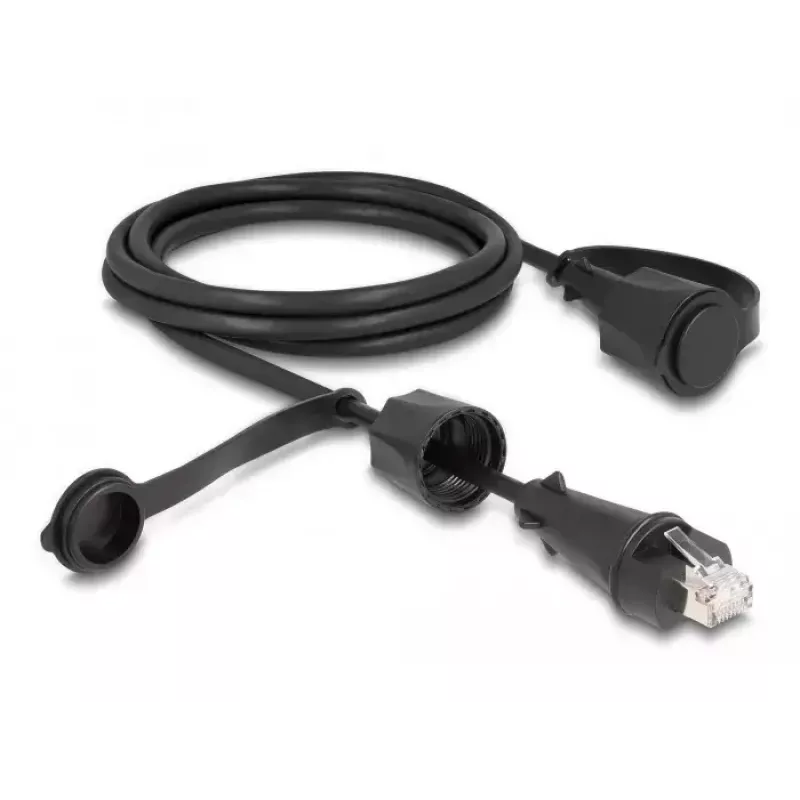 Cabo de rede DeLOCK RJ45 macho para RJ45 macho Cat.6 STP 2 m IP68