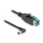 Cabo DeLOCK PoweredUSB macho 12 V para DC 5,5 x 2,1 mm macho inclinado 2 m