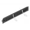 DeLOCK 66552 painel de escovas de 19" com suporte para cabos, sem ferramentas, 1U, metal, preto