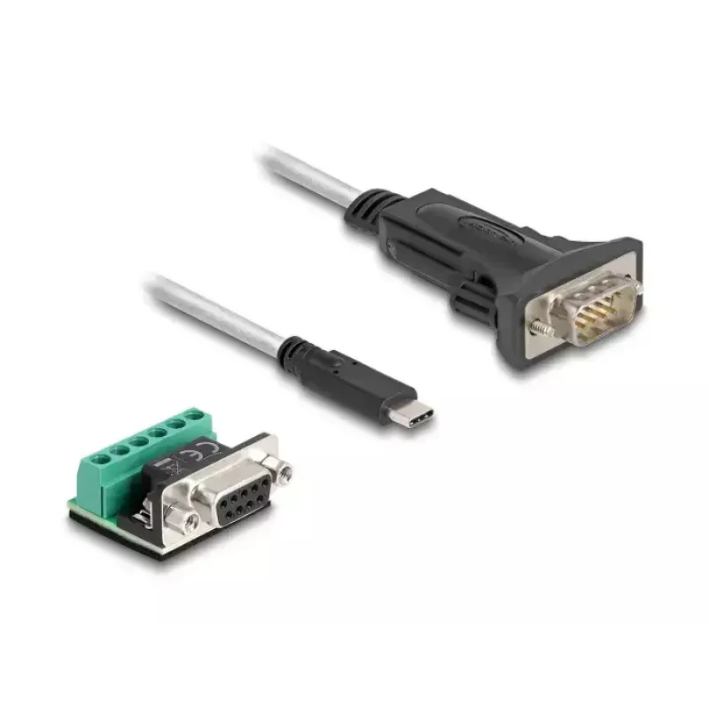 Adaptador DeLOCK USB 2.0 Type-C para Série RS-422/485 2m 5V
