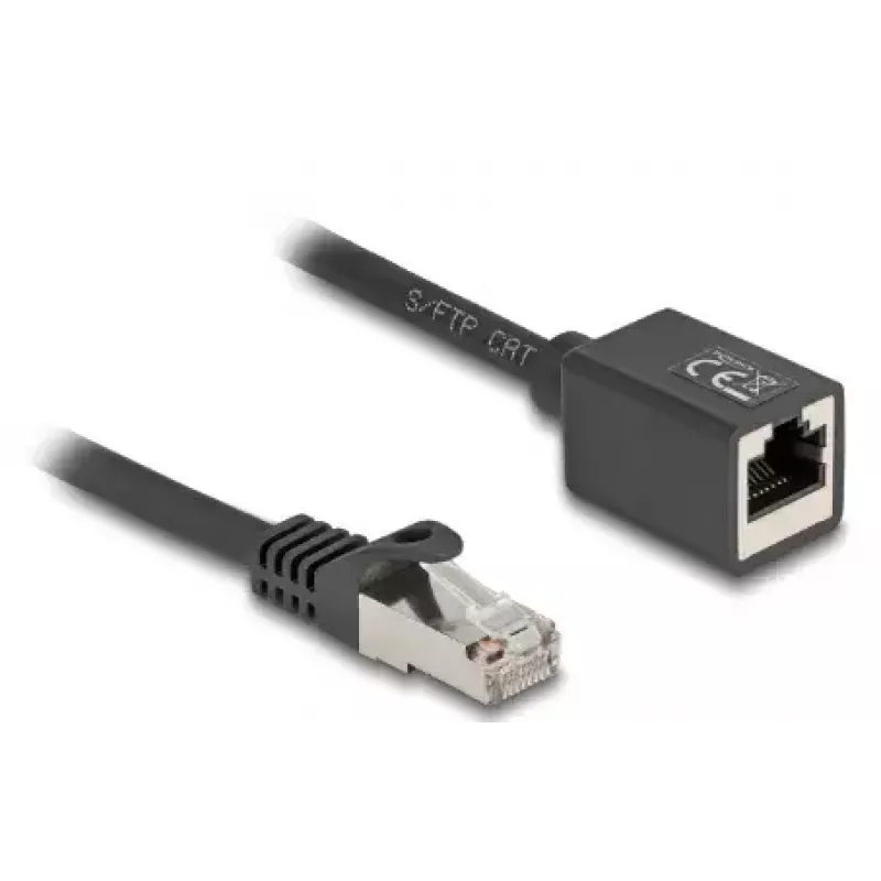 Cabo de rede DeLOCK 90320 RJ-45 Cat6a 1 m preto