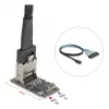 Placa adaptadora DELOCK interna M.2 para Mini-SAS 64260, host M.2, saída Mini-SAS, JMicron JMB585, preto, LED