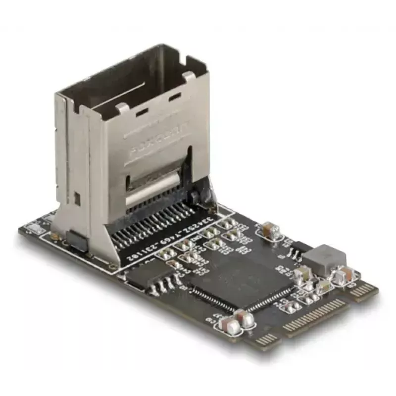 Placa adaptadora DELOCK interna M.2 para Mini-SAS 64260, host M.2, saída Mini-SAS, JMicron JMB585, preto, LED