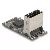 Placa adaptadora DELOCK interna M.2 para Mini-SAS 64260, host M.2, saída Mini-SAS, JMicron JMB585, preto, LED