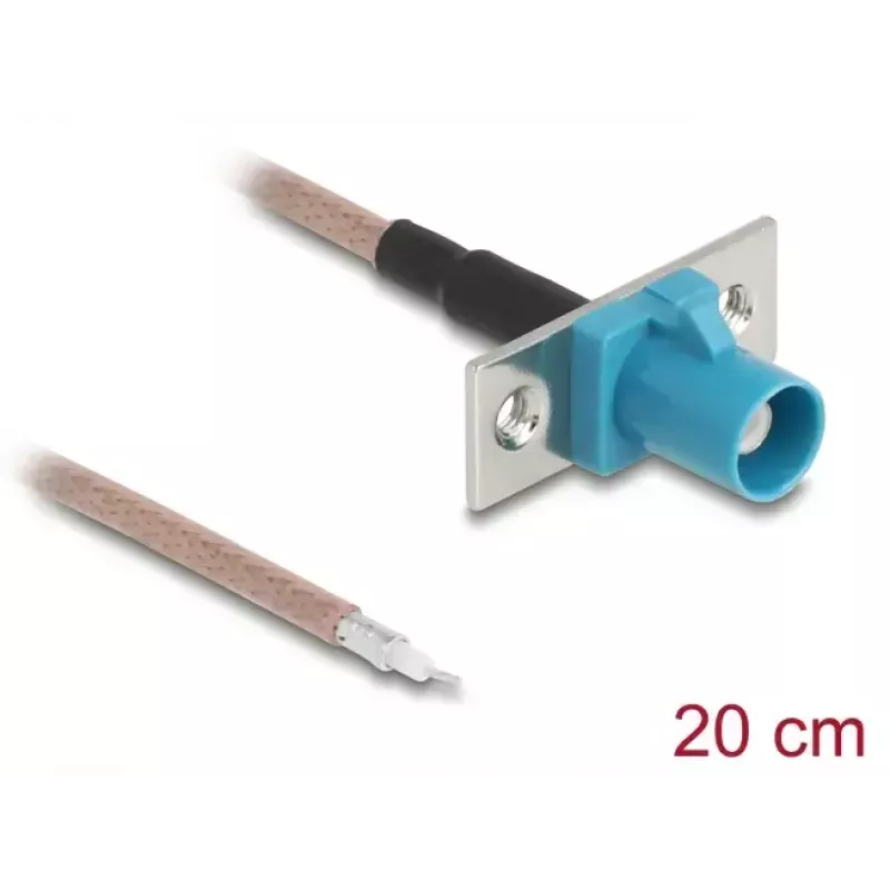 Cabo coaxial DELOCK 90726 RG-316/U 0,2 m com ficha FAKRA Z