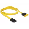 Cabo SATA DeLOCK 0,7 m 2x SATA III SATA 7 pinos preto amarelo