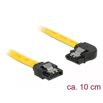 Cabo SATA DeLOCK 83957 0,1 m 7 pinos preto amarelo