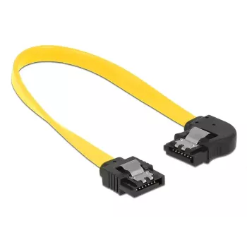 Cabo SATA DeLOCK 83958 0,2 m SATA 7 pinos preto amarelo