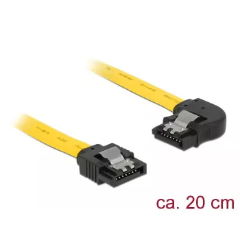 Cabo SATA DeLOCK 83958 0,2 m SATA 7 pinos preto amarelo