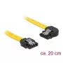 Cabo SATA DeLOCK 83958 0,2 m SATA 7 pinos preto amarelo