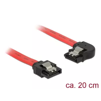 Cabo SATA DeLOCK 83962 0,2 m SATA 7 pinos vermelho