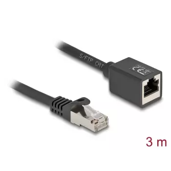 Cabo de rede DeLOCK 90317 RJ-45 Cat6a 3 m preto