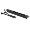 Régua de tomadas para RACK 19 1U QOLTEC PDU 16A 6xSCHUKO 1,8m